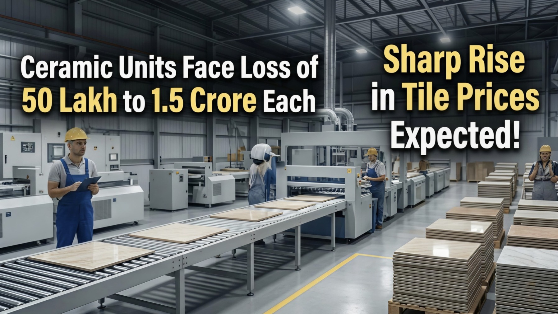 Ceramic Units Face Loss of 50 Lakh to 1.5 Crore Each: Sharp Rise in Tile Prices Expected!